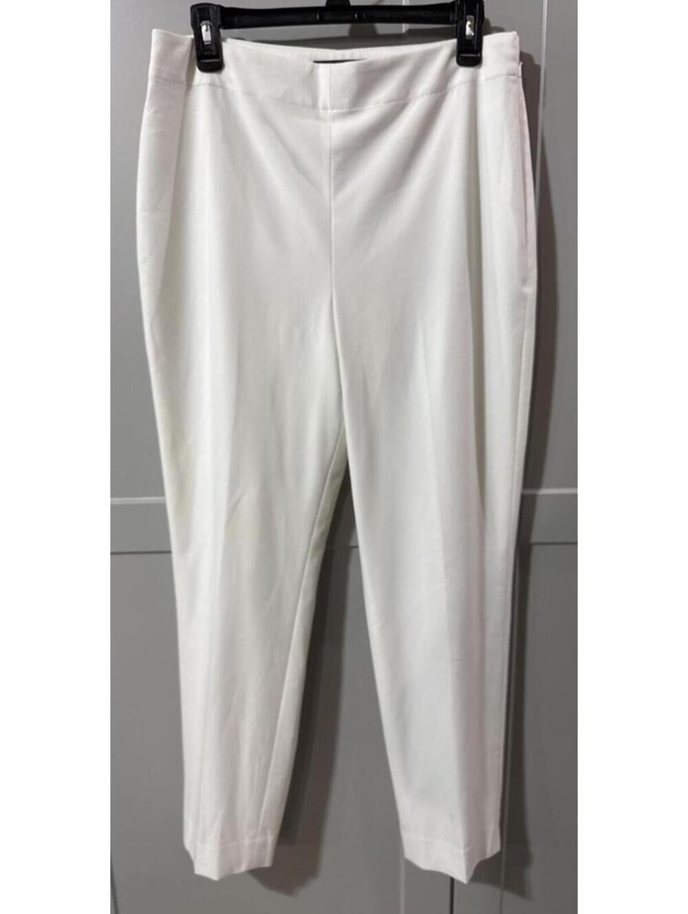 Talbots Women’s White Cropped Trousers Size 10 Tailored Ankle Pants